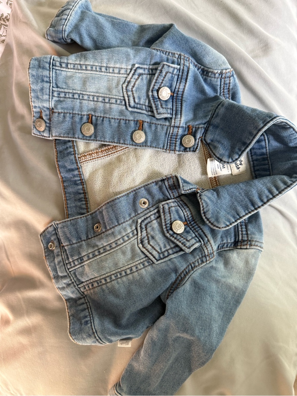 Light Blue Kids' Denim Jean Jacket - Casual Button-Up